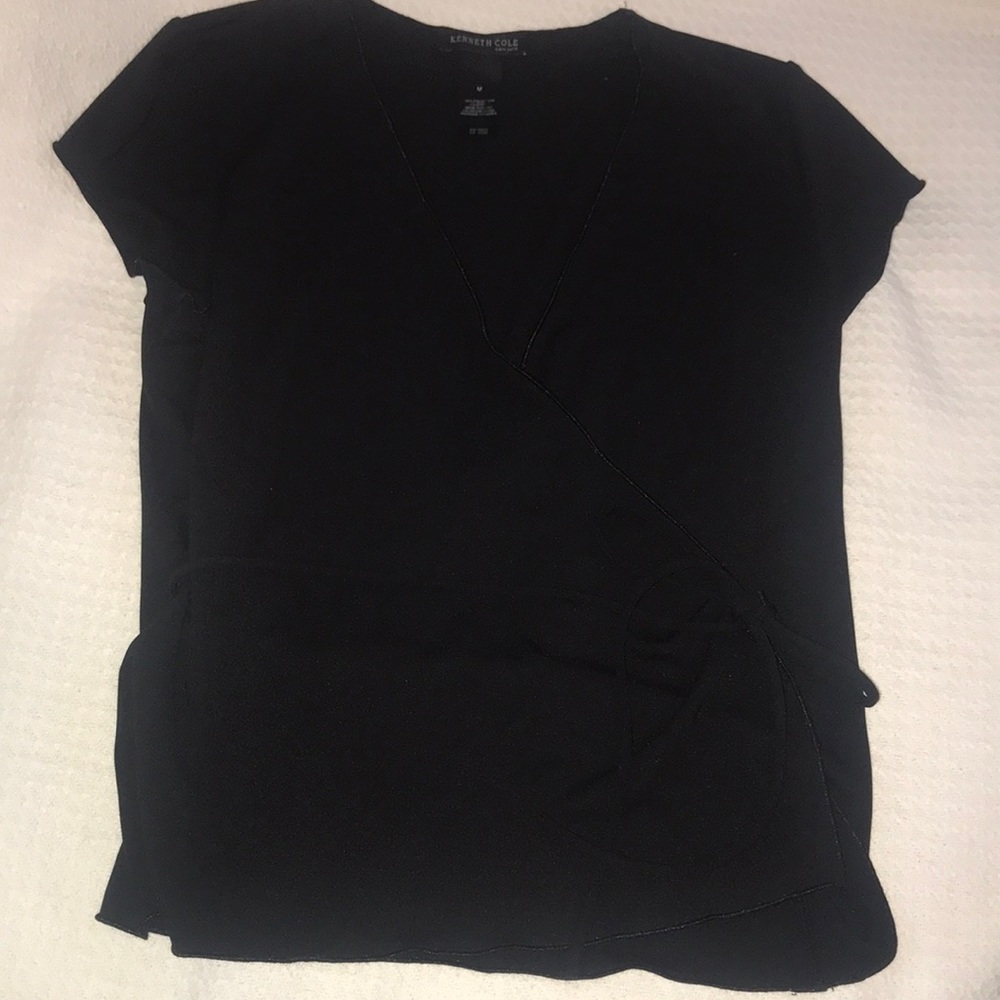 Kenneth Cole wrap blouse